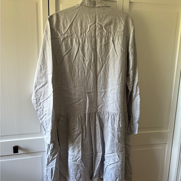 Grayson | The Changemaker Shirt Dress, liquid lyocell, Gray size 3/Medium - Picture 8 of 11
